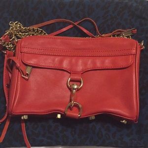 Rebecca Minkoff red crossbody purse.